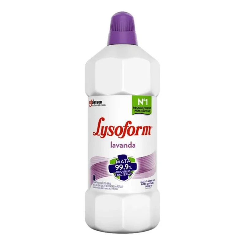 Desinfetante Lysoform Líquido Lavanda Limpeza Pesada E Efici