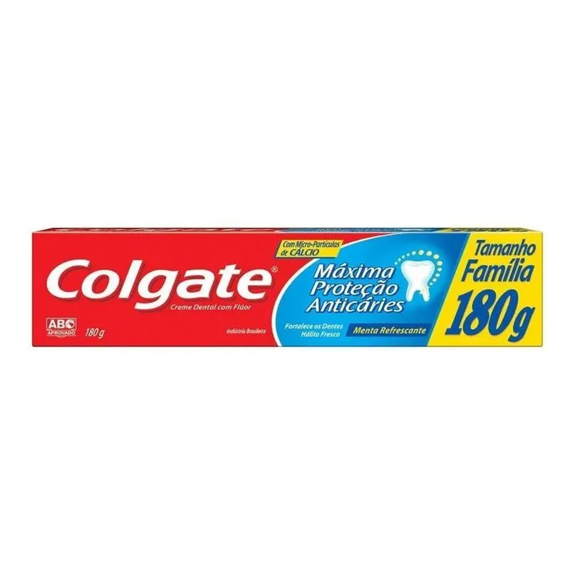 Creme Dental Colgate Máxima Proteção Anticáries 180g
