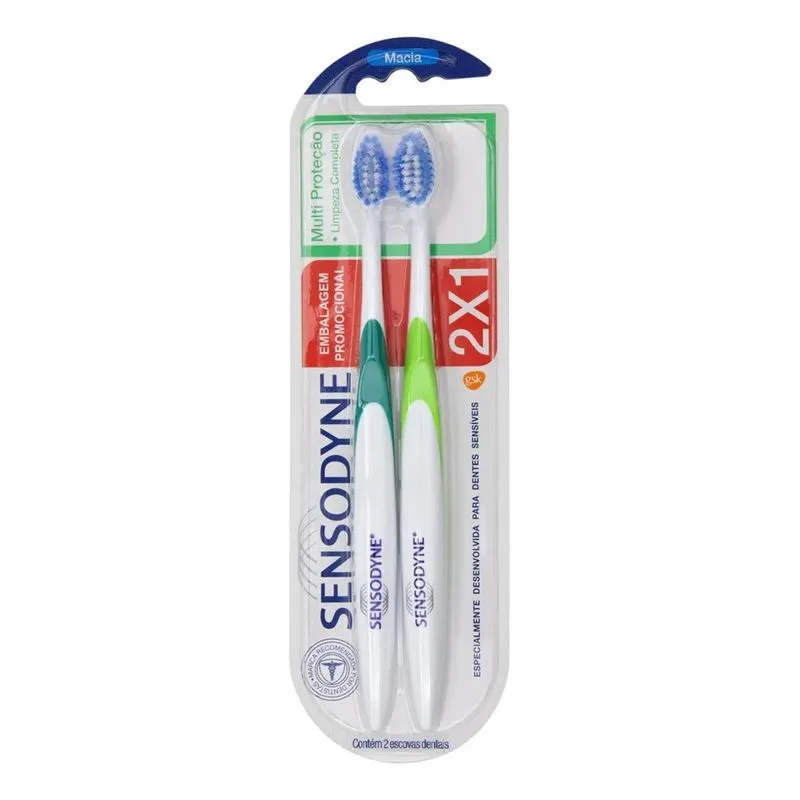 Sensodyne Escova Multiproteção-dentes Sensíveis Kit 2 Unid