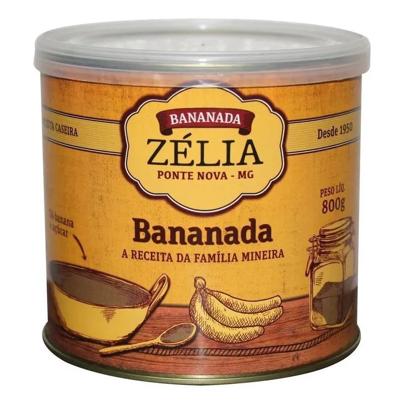 Bananada - Embalado - 1 - Unidade - 1 - 800 G - Banana - Lat
