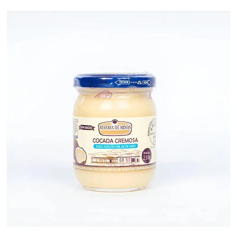 Cocada Cremosa Diet Zero Açúcar 210g - Reserva De Minas