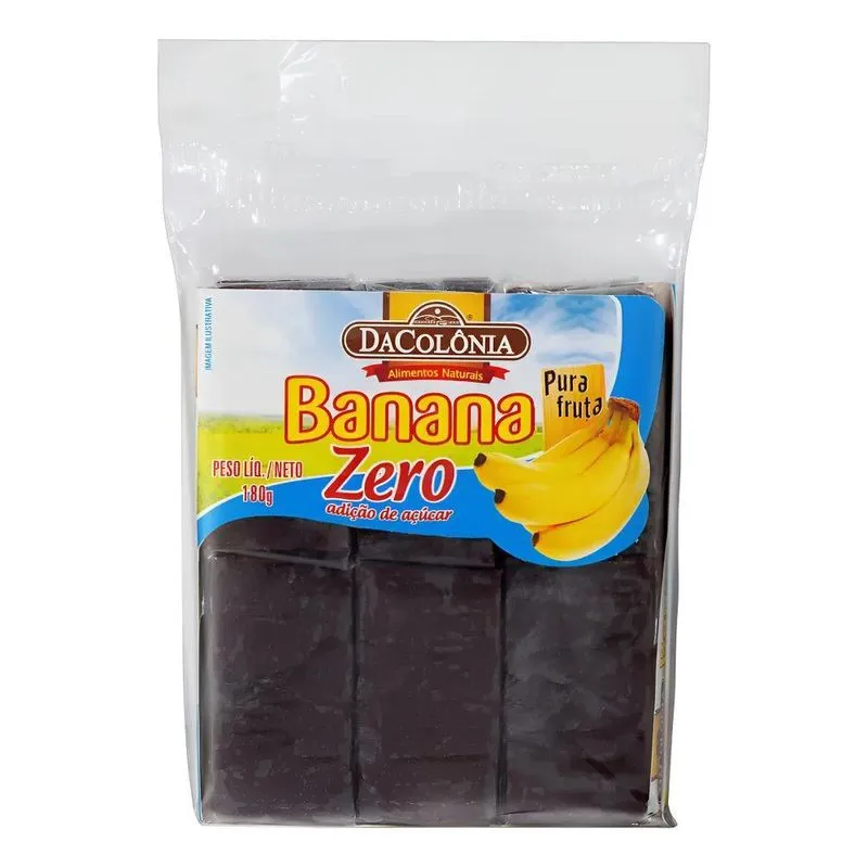 Bananada Zero Açúcar - Embalado - 12 - Unidade - 1 - 180 G -