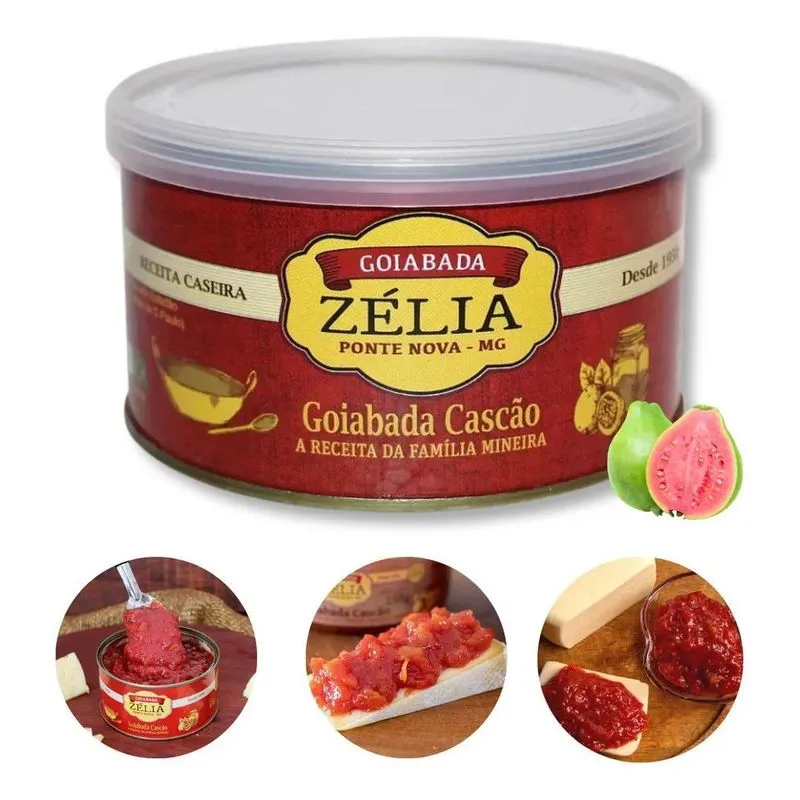 Goiabada Cascão Cremosa Zélia De Colher Lata 400 Gr Premium
