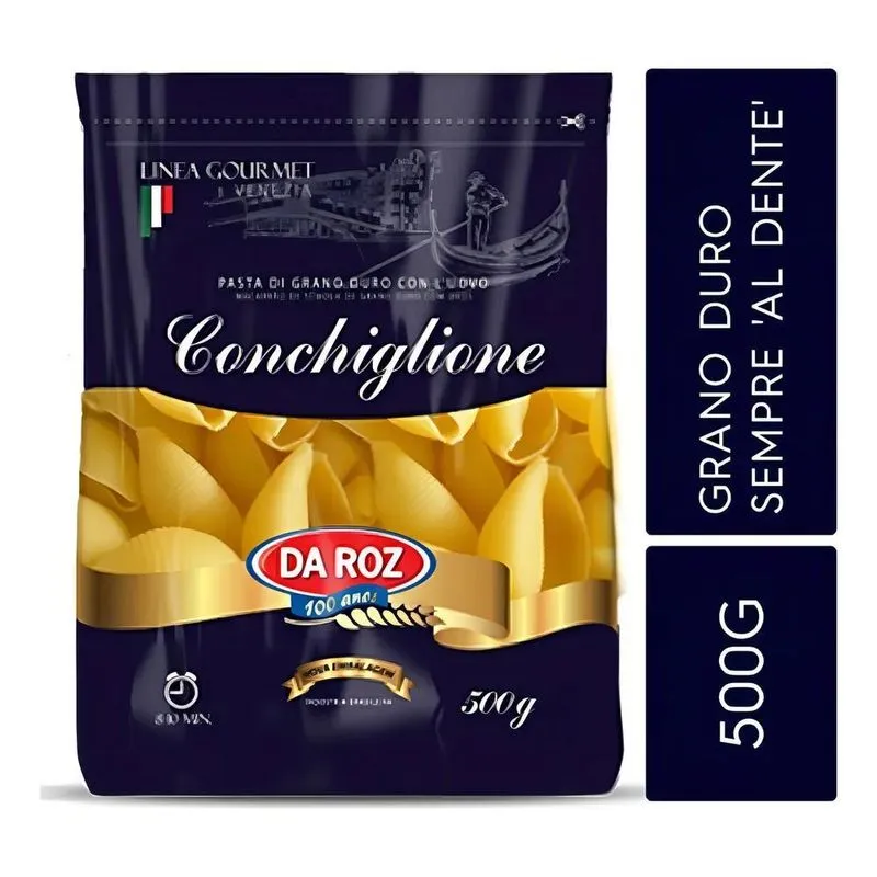 Macarrão Grano Duro Conchiglione 500g Da Roz Gourmet Veneza