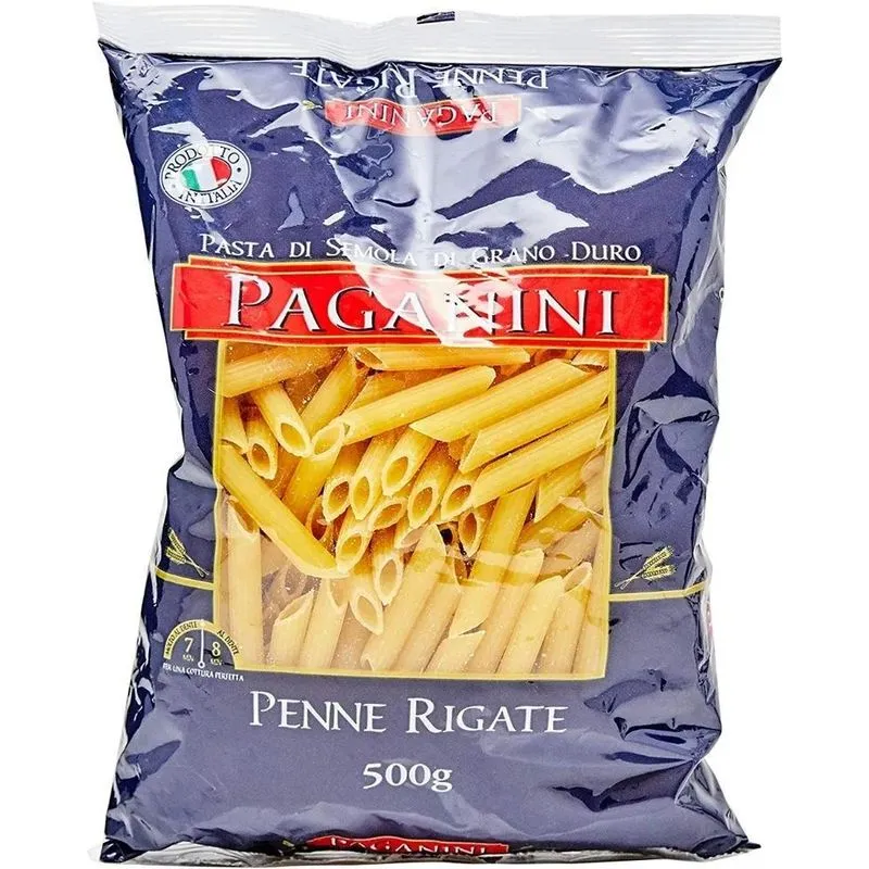 Macarrão Italiano Penne Rigate Em Formato De Tubos 500g Paga