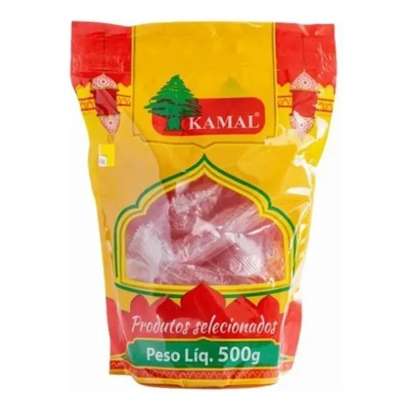 Goma Árabe Rahat 500g Kamal Sabor Morango Premium