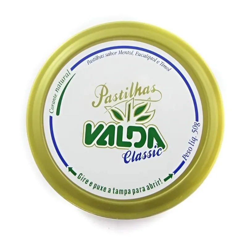 Pastilhas Classic Alivio Refrescante Sem Gluten 50g Valda