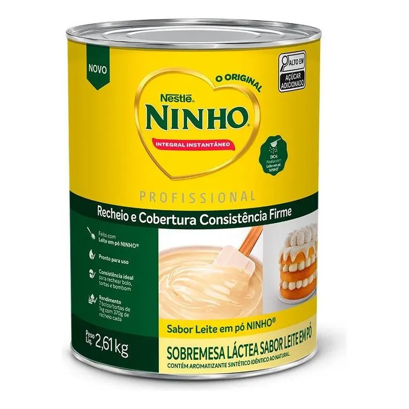 Recheio E Cobertura Ninho 2,61kg Nestle