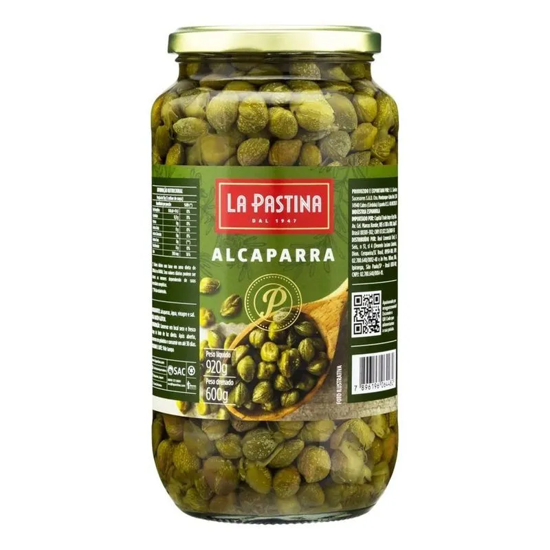 Alcaparra Em Conserva La Pastina Vidro 600g