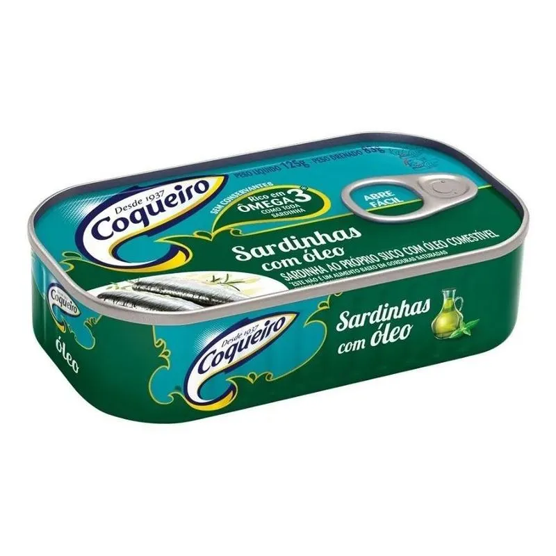 Sardinha Com Óleo Coqueiro Lata 125g