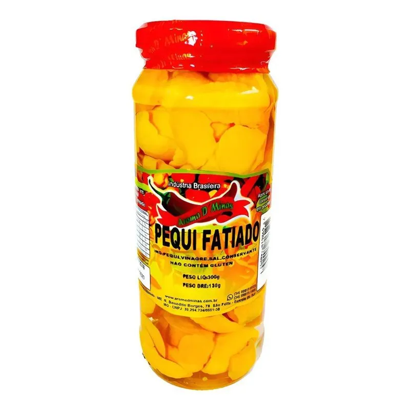 Pequi Fatiado Em Conserva Pote Com 300g