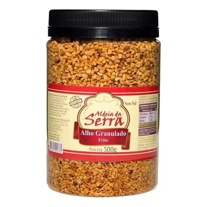 500g Alho Frito Granulado E Crocante Aldeia Da Serra