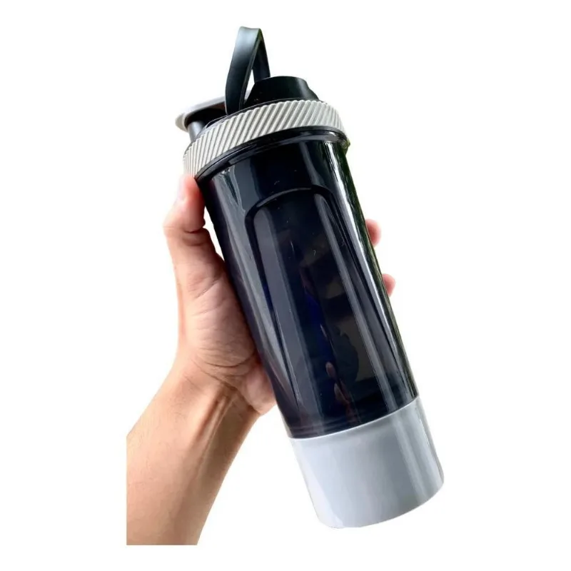 5x Coqueteleira Premium Academia Shaker 700ml Fit Compartime