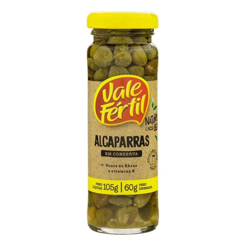 Alcaparra Em Conserva Vale Fértil Vidro 60g