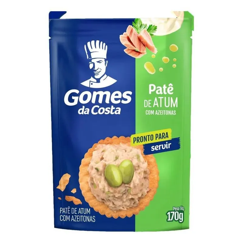Pate De Atum Azeitonas Gomes Da Costa Pouch 170g
