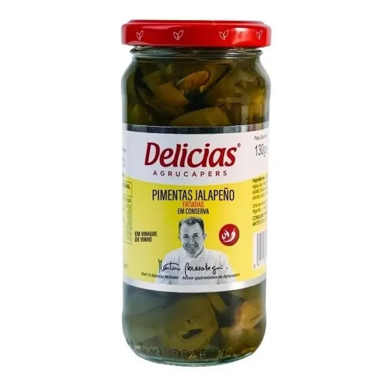 Pimenta Jalapeno Fatiada Conserva Import Delicias Agrucapers