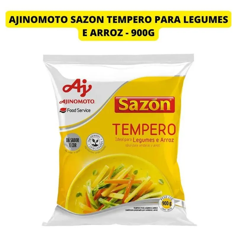 Ajinomoto Sazon Tempero Ideal Para Legumes E Arroz -
