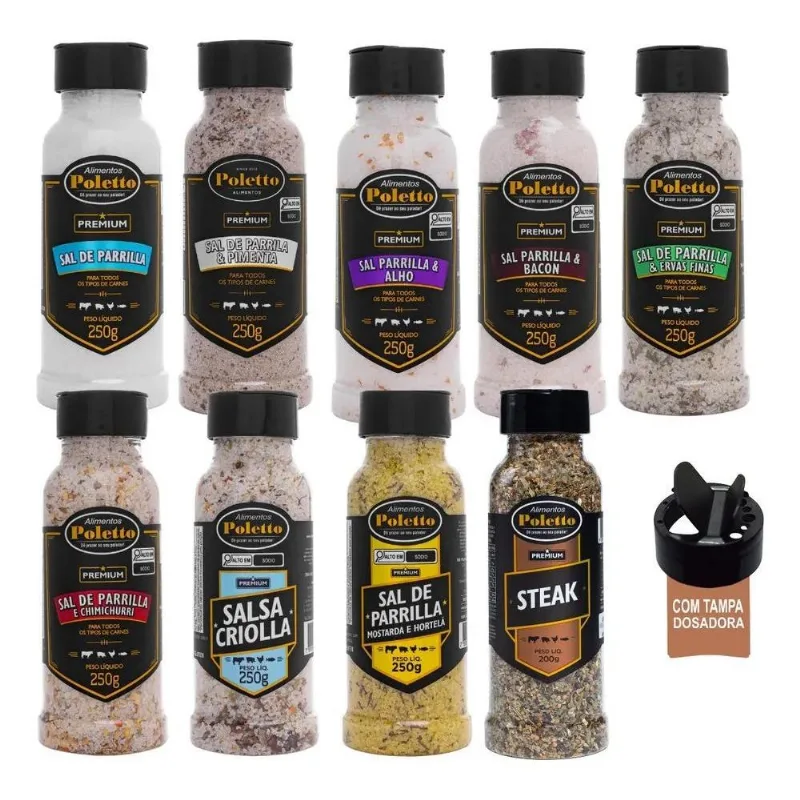 Kit 9 Sais De Parrilla Premium Para Churrasco E Culinária