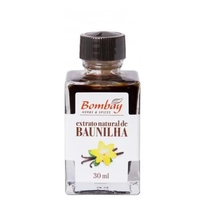 Extrato Natural De Baunilha Bombay 30ml - Full