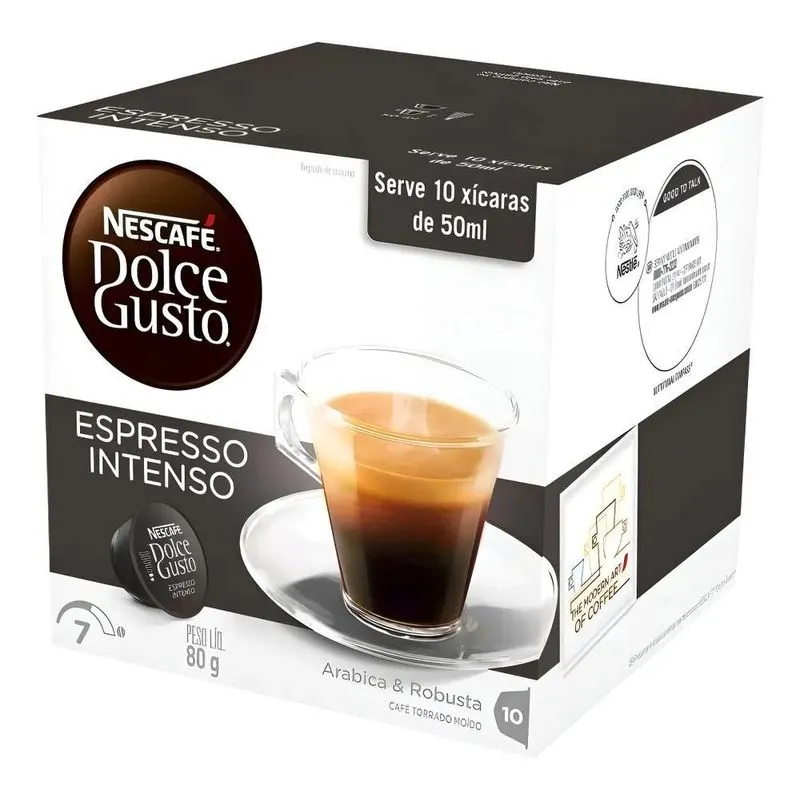 Café Em Cápsula Dolce Gusto Espresso Intenso 80g Nescafé