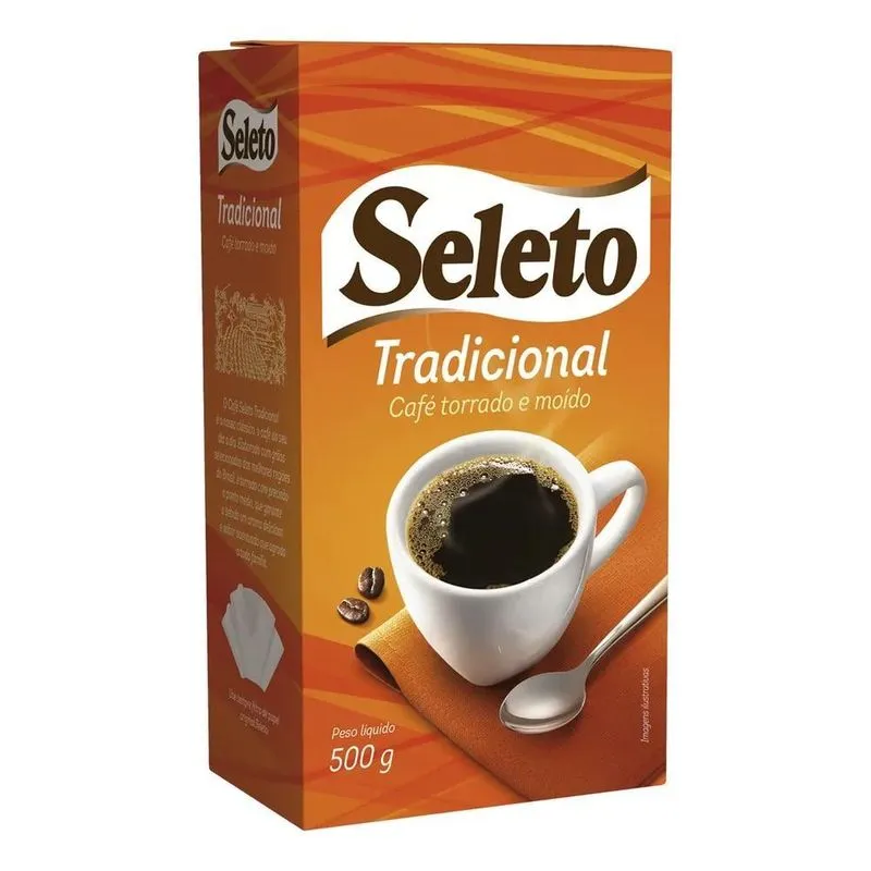 Café Torrado E Moído A Vácuo Tradicional Seleto Pacote 500g