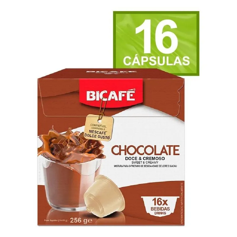 Cápsula De Chocolate Bicafé Para Máquinas Dolce Gusto
