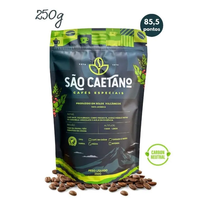 Café Especial E Premiado São Caetano - Em Grãos 250g