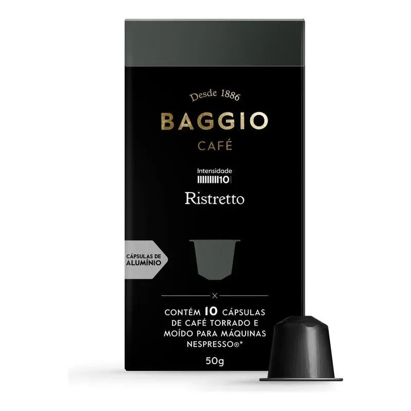 Café Ristretto En Cápsula Baggio Cafe Gourmet Sem Glúten