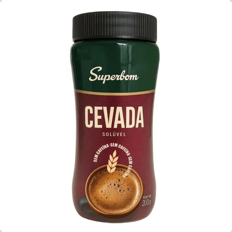 Café Cevada Solúvel Torrada E Moída Superbom Pote 200g