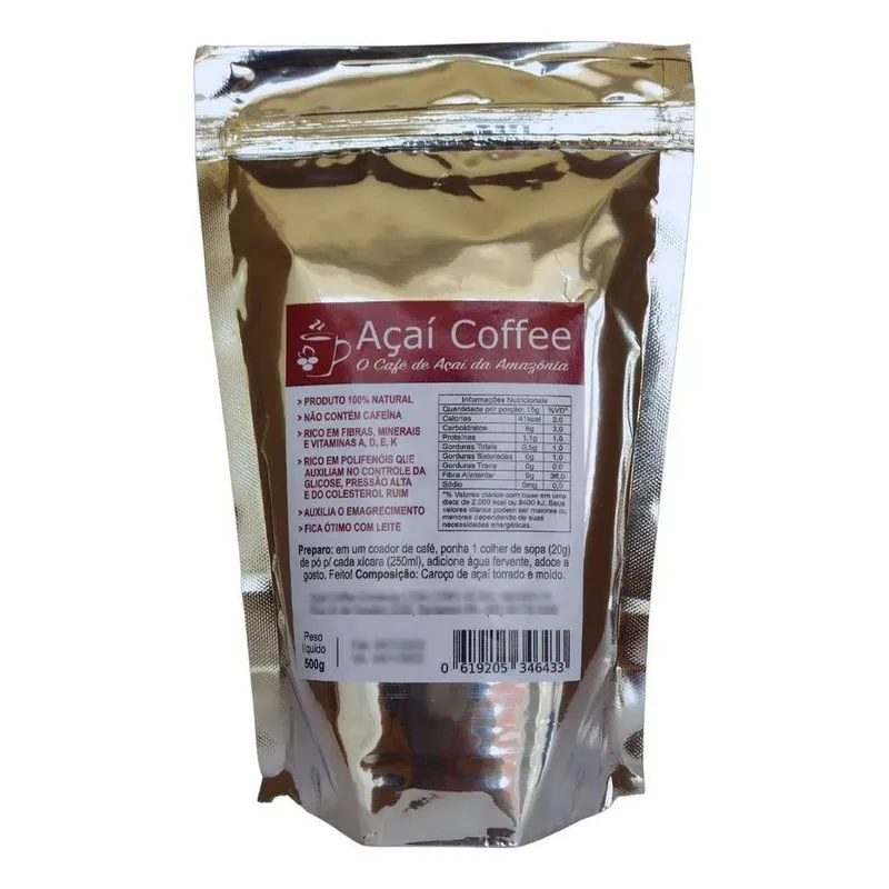 Açaí Coffee - O Café De Açaí Da Amazônia - Pacote 500g