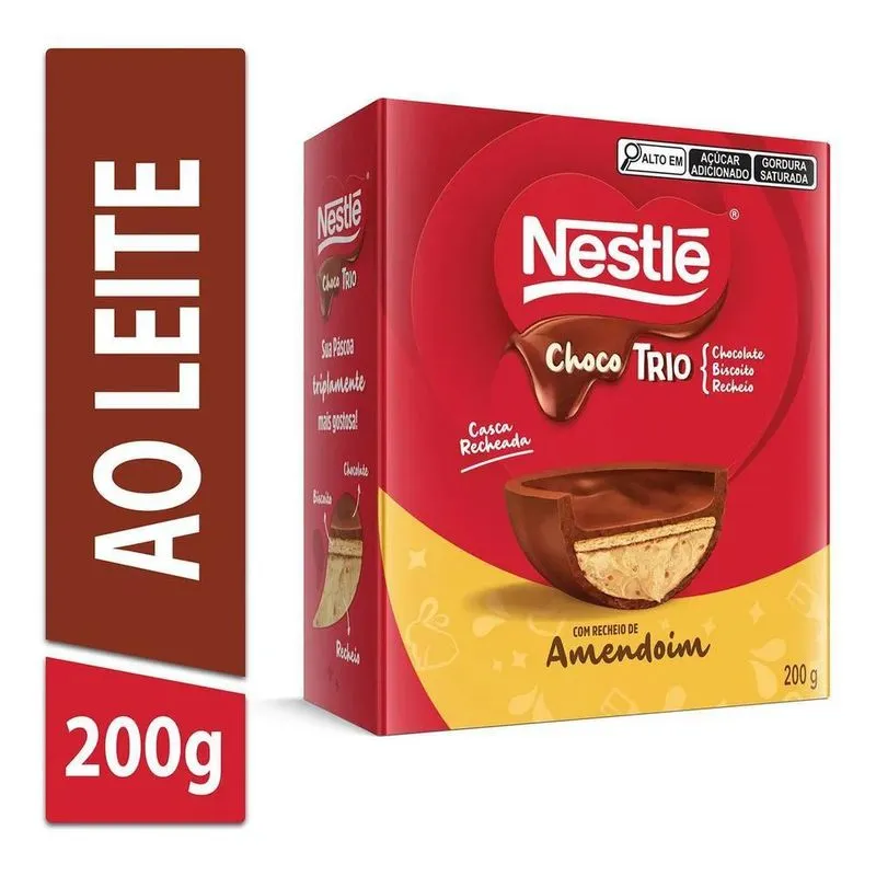 Ovo De Páscoa Chocotrio Amendoim Chocotrio Nestlé Chocolate