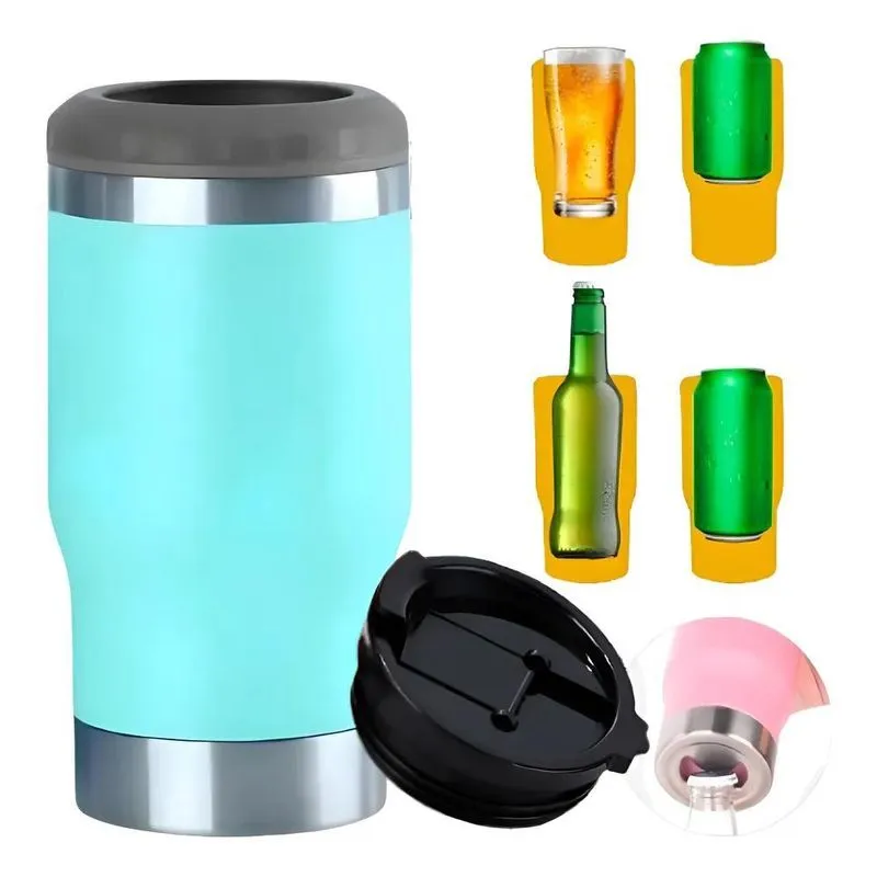 Copo Térmico Long Neck Cerveja Latinha Latão Li Azul Tifanny