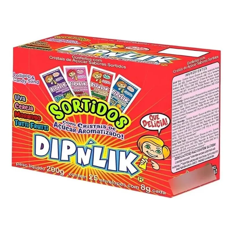 Pirulito Dipnlik - Dip'n Link Display C/20un