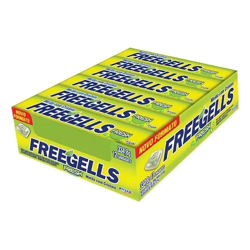 Freegells Drops Fresh Melão Com 12 - Riclan