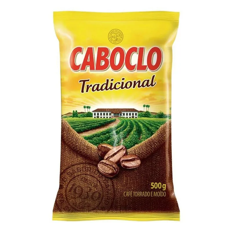 Café Torrado E Moído Tradicional Caboclo Pacote 500g