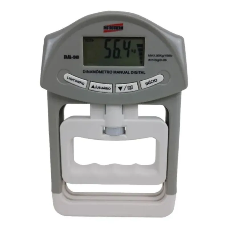 5x Dinamômetro Digital Manual (de Mão) 90kg Avaliação Física