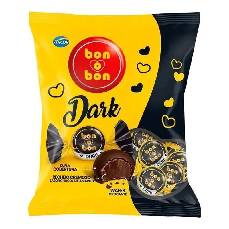 Arcor Bon O Bon Chocolate Bombom - Amargo - Sem Agregado - 1
