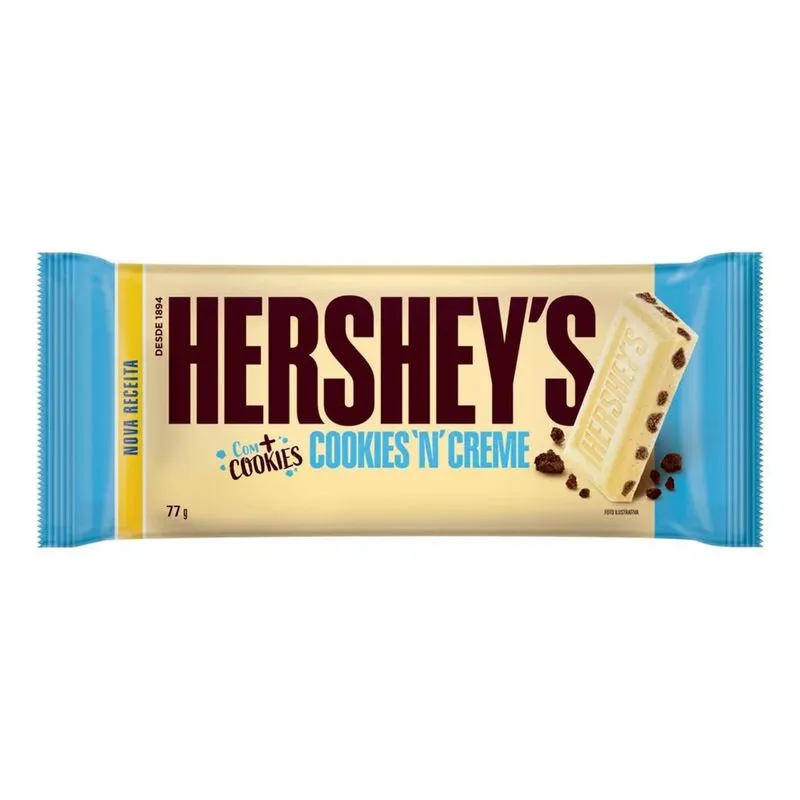 Barra De Chocolate Hershey's Cookies'n'creme Chocolate Branc
