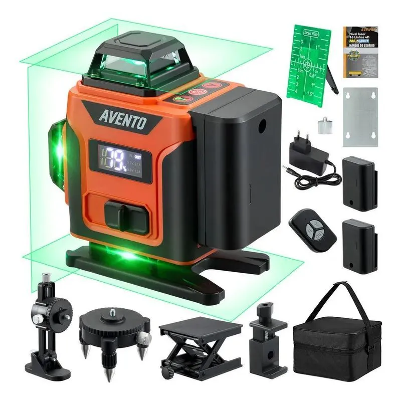 5x Nivel Laser Verde Profissional 16 Linhas 4d 360 Autonive