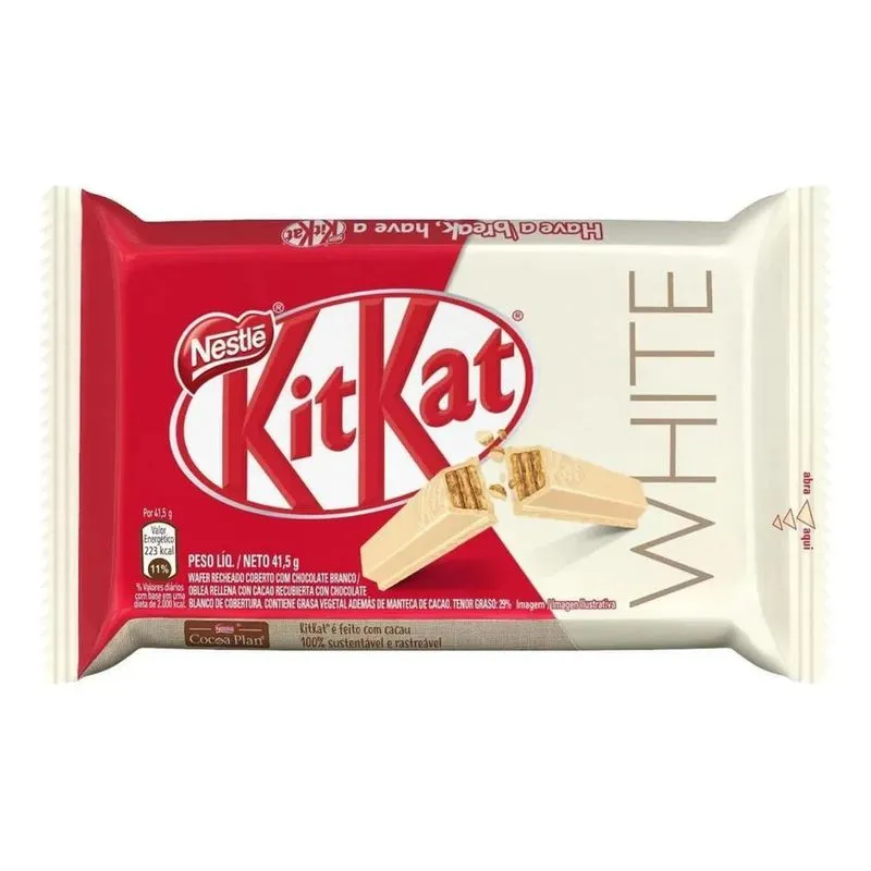 Nestlé Kitkat Kit Kat White - Chocolate Branco - 41.5 G - Un