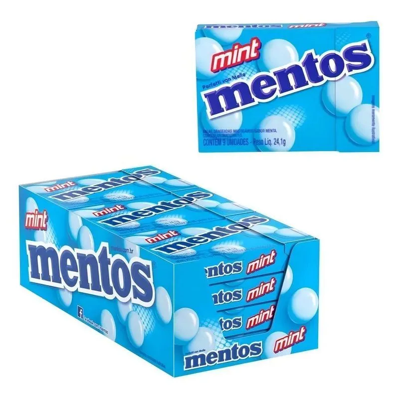 Mentos Slim Box Caramelo - Menta - Unidade - 1 - 12 - 289.2