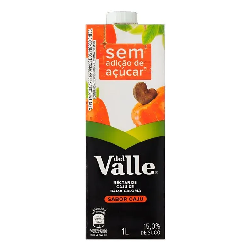 Suco De Caju Del Valle Néctar Líquido Sem Glúten 1 L