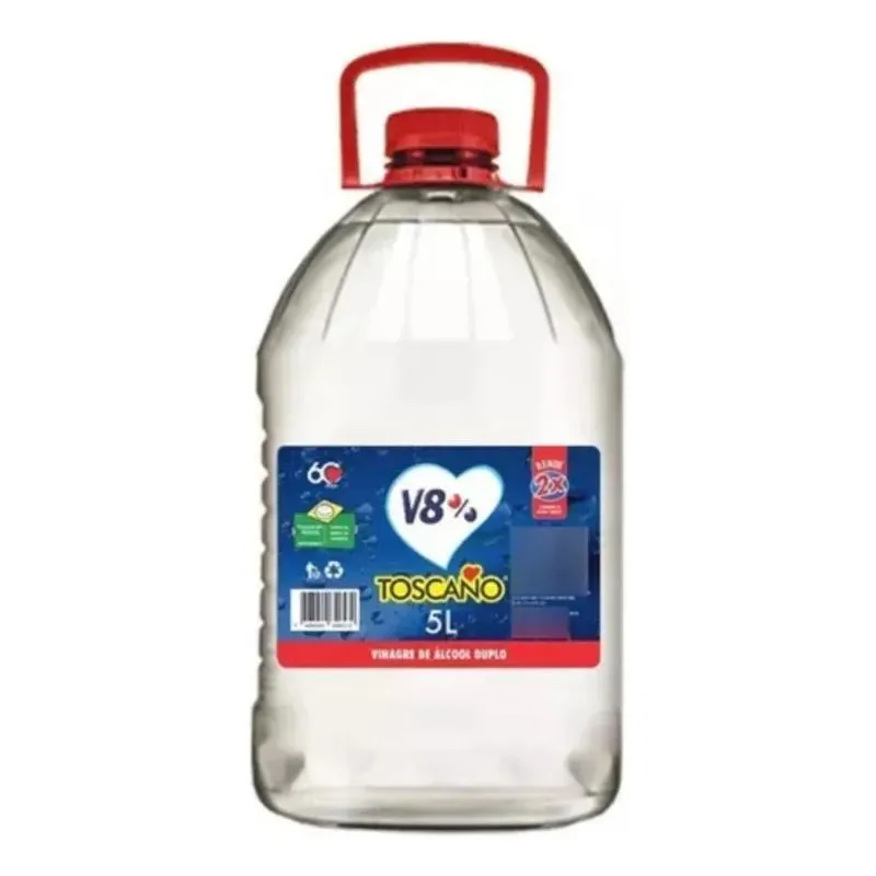 Vinagre De Álcool Toscano 5 Litros 8% Vinagre Para Limpeza