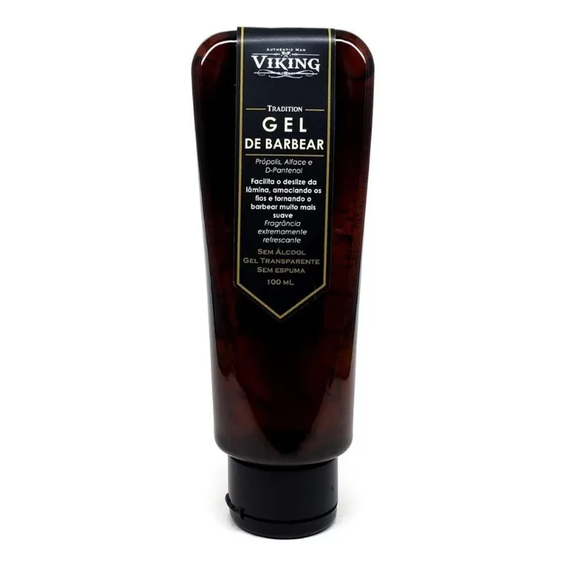 Gel De Barbear Transparente - Tradition - 100 Ml - Viking