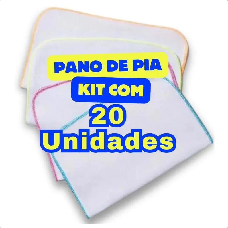 Pano De Pia Branco Alvejado Premium - 32x28 Cm