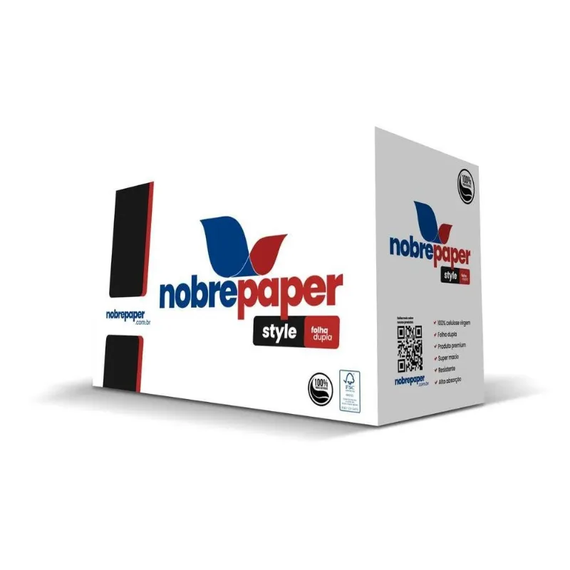 Papel Toalha Folha Dupla Interfolhado Nobre Style 23cm X 21c