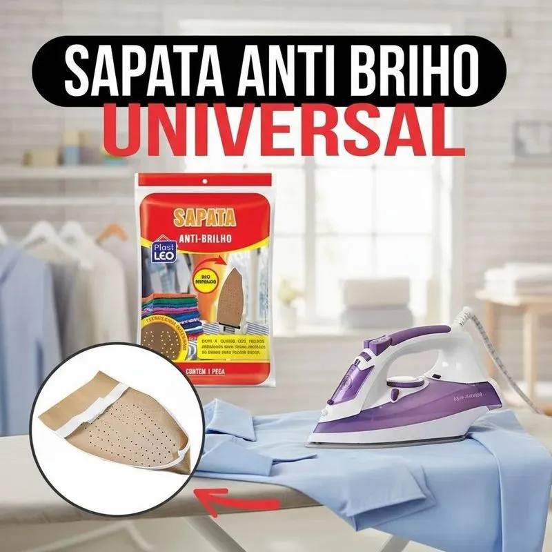 2x Sapata Para Ferro Passar Roupa Anti-brilho Capa Proterora