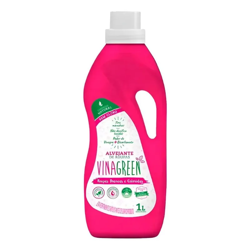 Vinagreen Natural Alvejante De Roupas 1 Litro Excelente
