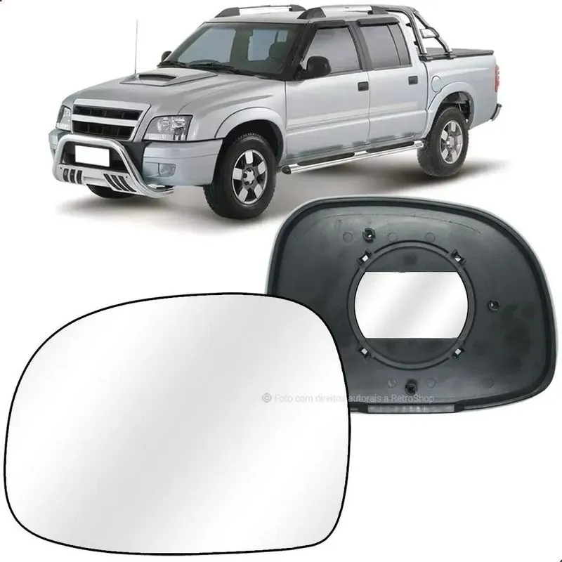 Lente Vidro Base Espelho Retrovisor S10 / Blazer Lado Esquer