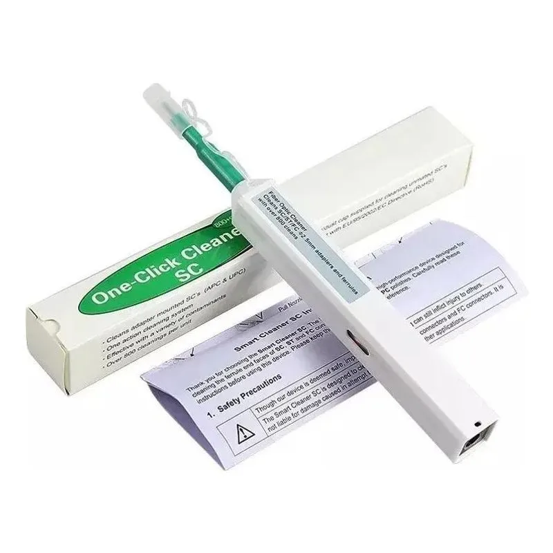 2x Caneta Para Limpeza Sc Conectores Ópticos Fibra Optica 2.